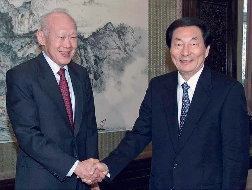 朱鎔基與亞洲政要會晤。