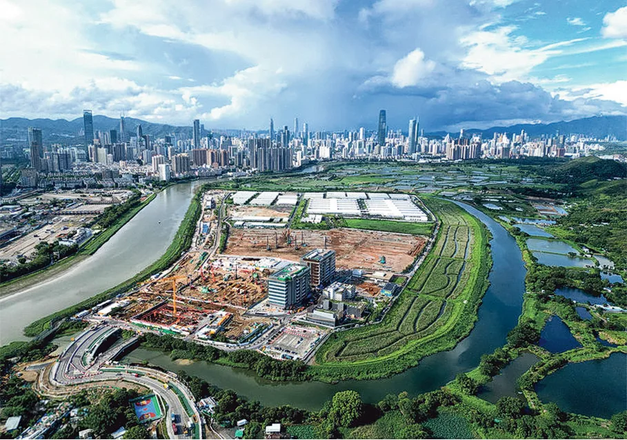 香港與深圳之間的河套地區