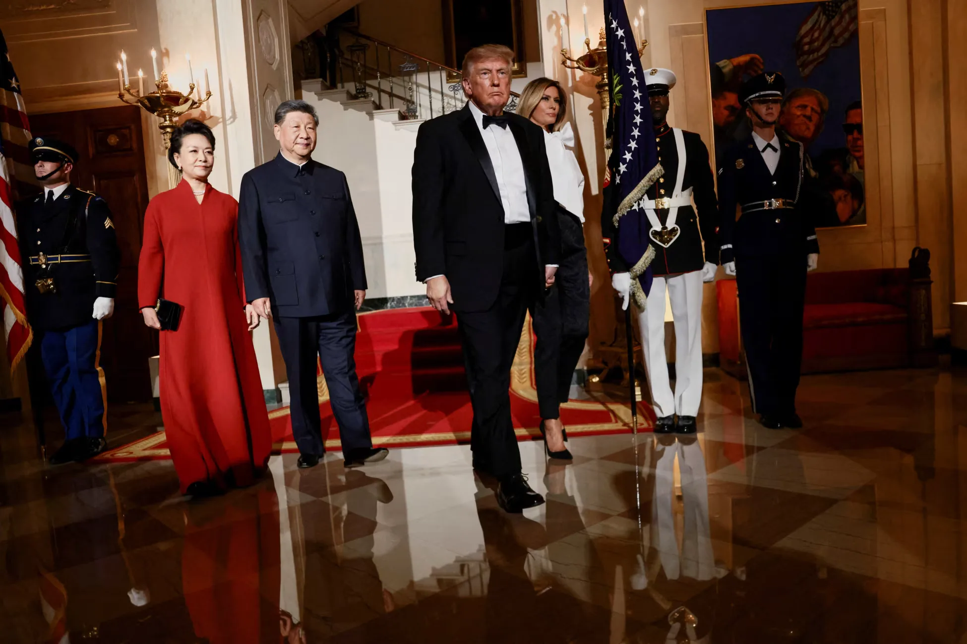 2026年9月24日特朗普在白宫接待习近平夫妇